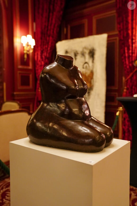 Exclusif - Vernissage de l'exposition "Ephemere", sculptures et toiles de de l'artiste Kyo par Lilly O Events à l'hôtel Intercontinental Paris le Grand Paris le 21 avril 2023. L© Anne-Sophie Guebey via Bestimage