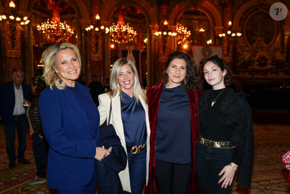 Exclusif - Séverine Troubant, Emmanuelle Galabru, Allegra de Clermont-Tonnerre - Vernissage de l'exposition "Ephemere", sculptures et toiles de de l'artiste Kyo par Lilly O Events à l'hôtel Intercontinental Paris le Grand Paris le 21 avril 2023. © Anne-Sophie Guebey via Bestimage