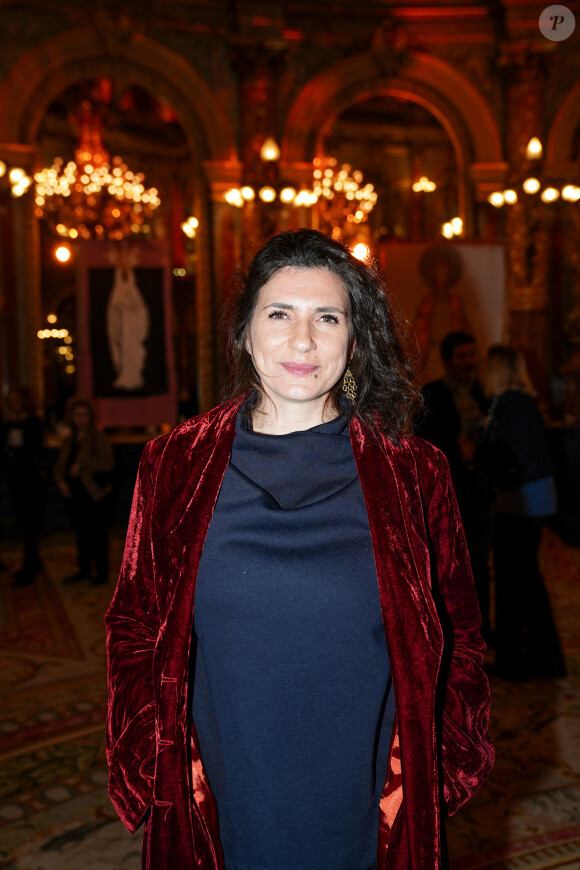 Exclusif - Emmanuelle Galabru - Vernissage de l'exposition "Ephemere", sculptures et toiles de de l'artiste Kyo par Lilly O Events à l'hôtel Intercontinental Paris le Grand Paris le 21 avril 2023© Anne-Sophie Guebey via Bestimage