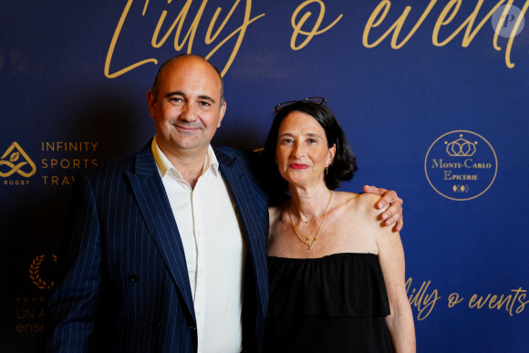 Exclusif - Stephane Gurov (fondateur de TOP FIVE ), Esther Marion (Tess Art Communication)- - Vernissage de l'exposition "Ephemere", sculptures et toiles de de l'artiste Kyo par Lilly O Events à l'hôtel Intercontinental Paris le Grand Paris le 21 avril 2023.© Anne-Sophie Guebey via Bestimage