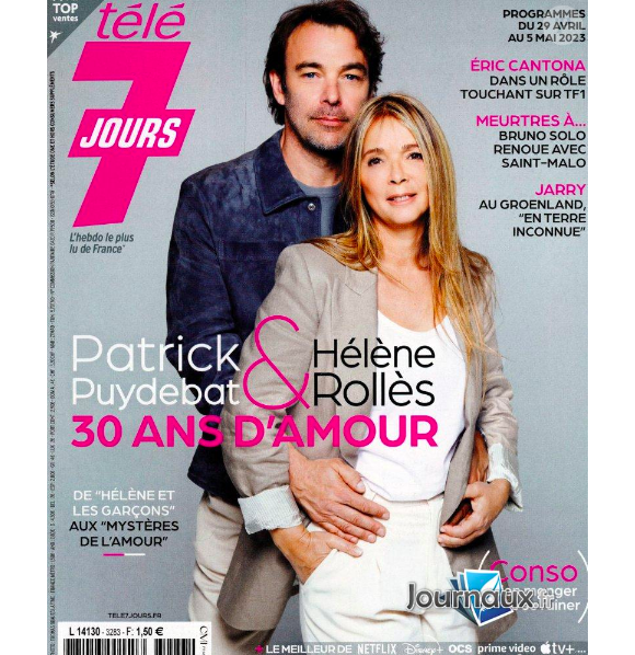 Couverture du magazine Télé 7 jours n°3283, paru le 24 avril 2023.