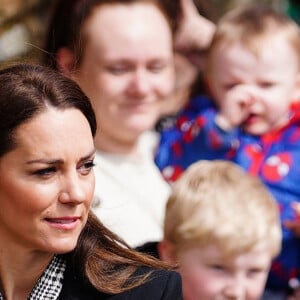 Kate Catherine Middleton, princesse de Galles, en visite au Mémorial de Aberfan. Le 28 avril 2023 