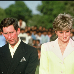 La princesse Diana et le prince Charles en visite en Inde en 1992. 