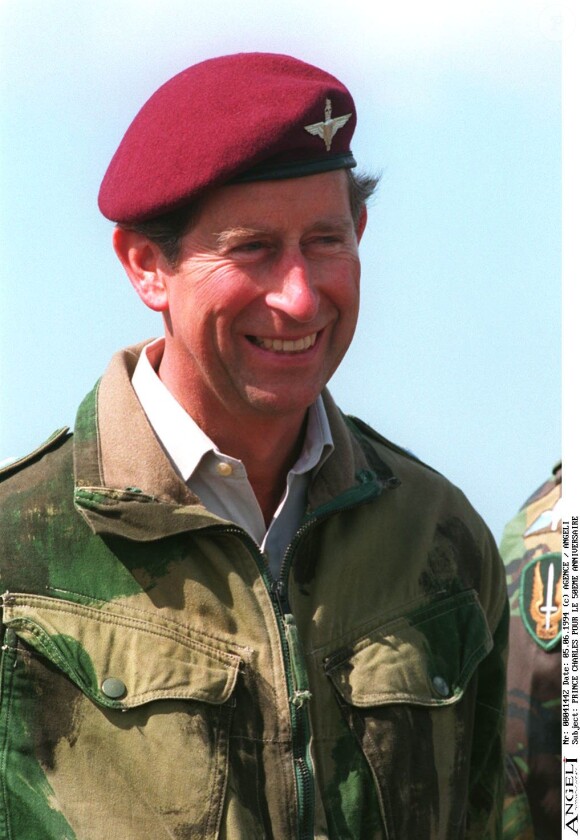Le prince Charles d'Angleterre lors du 50ème anniversaire du débarquement Allié en Normandie en 1994. 