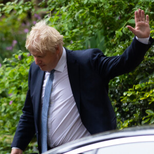 Boris Johnson arrive au 10 Downing Street à Londres, le 25 mai 2022.