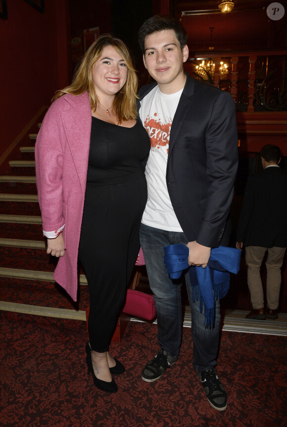 Charlotte Gaccio et son frère Enzo Gaccio - Backstage de la 150ème représentation de la pièce "Je préfère qu'on reste amis" au Théâtre Antoine à Paris le 5 novembre 2014.