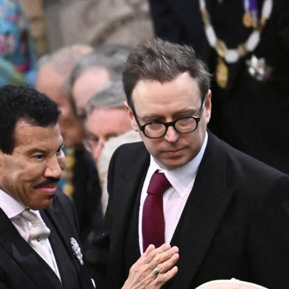 Gareth Cattermole et Lionel Richie à la cérémonie de couronnement du roi d'Angleterre à l'abbaye de Westminster de Londres, Royaume-Uni, le 6 mai 2023. © Agence / Bestimage