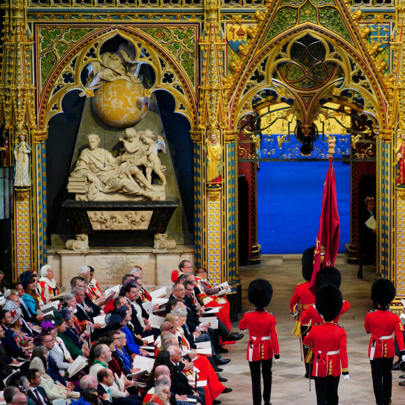 Les invités à la cérémonie de couronnement du roi d'Angleterre à l'abbaye de Westminster de Londres, Royaume Uni, le 6 mai 2023.