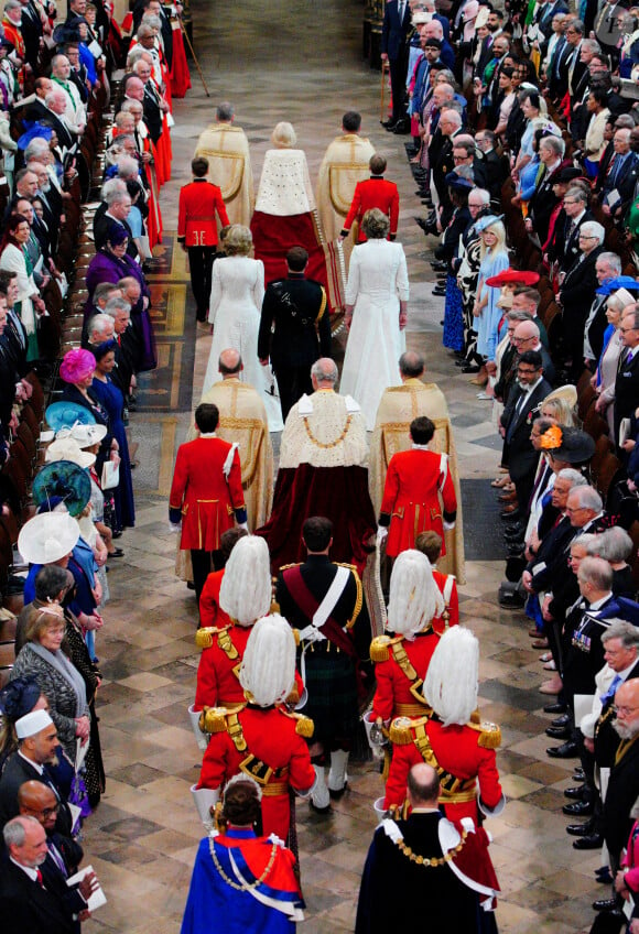 Le roi Charles III d'Angleterre et Camilla Parker Bowles, reine consort d'Angleterre - Les invités à la cérémonie de couronnement du roi d'Angleterre à l'abbaye de Westminster de Londres, Royaume Uni, le 6 mai 2023.