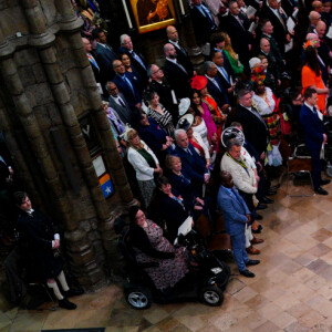 Cérémonie de couronnement du roi d'Angleterre à l'abbaye de Westminster de Londres Camilla Parker Bowles, reine consort d'Angleterre - Les invités à la cérémonie de couronnement du roi d'Angleterre à l'abbaye de Westminster de Londres, Royaume Uni, le 6 mai 2023.