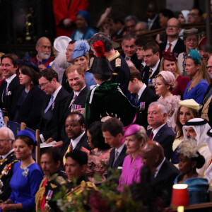 Cérémonie de couronnement du roi d'Angleterre à l'abbaye de Westminster de Londres Le prince Harry, duc de Sussex et La princesse Anne lors de la cérémonie de couronnement du roi d'Angleterre à Londres, Royaume Uni, le 6 mai 2023.