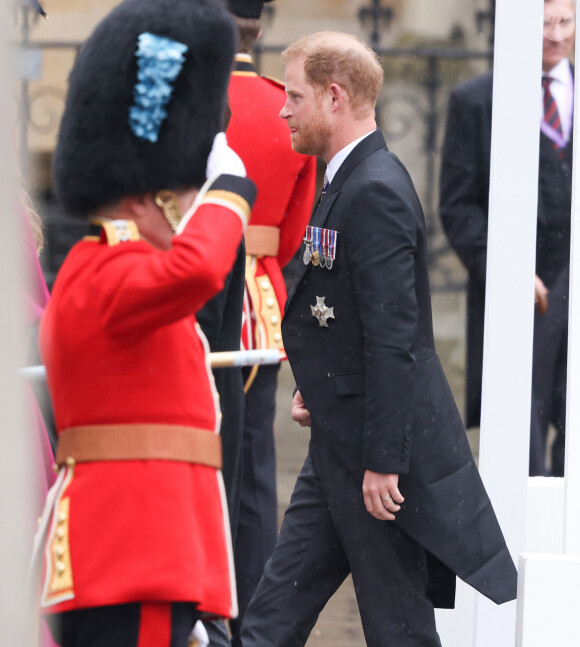 Les invités à la cérémonie de couronnement du roi d'Angleterre à l'abbaye de Westminster de Londres Le prince Harry, duc de Sussex lors de la cérémonie de couronnement du roi d'Angleterre à Londres, Royaume Uni, le 6 mai 2023.