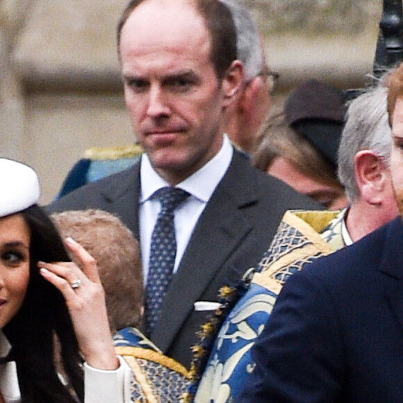 Le prince Harry et sa fiancée Meghan Markle - La famille royale d'Angleterre à son arrivée à la cérémonie du Commonwealth en l'abbaye Westminster à Londres. Le 12 mars 2018