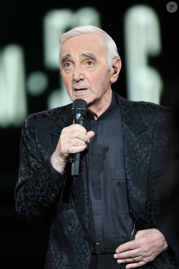 Exclusif - Charles Aznavour - Enregistrement de l'emission "Hier Encore" N°2 a l'Olympia a Paris, qui sera diffusee le 2 mars. Le 10 janvier 2013