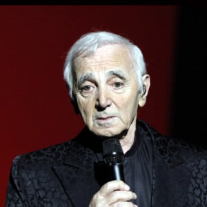Charles Aznavour à l'Olympia de Paris, le 28 septembre 2011. © Agence / Bestimage
