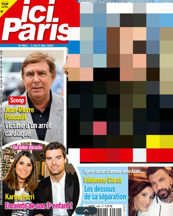 Couverture du magazine "Ici Paris" paru le 3 mai 2023