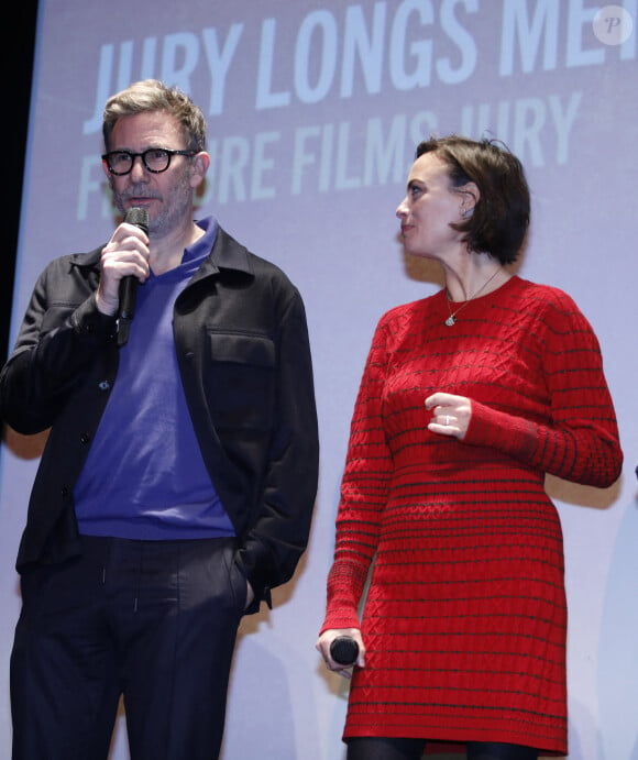 Michel Hazanavicius et sa compagne Bérénice Bejo - Cérémonie d'ouverture du 30ème Festival du film Fantastique de Gérardmer le 25 janvier 2023. © Denis Guignebourg/BestImage 