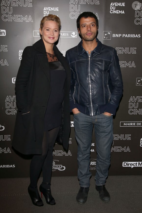 Virginie Efira enceinte et Mabrouk El Mechri - Premiere de Mobius a l'UGC Normandie a Paris le 12 fevrier 2013. 