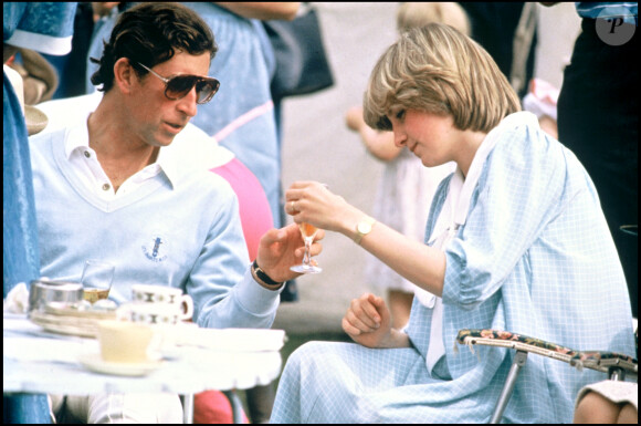 Le prince Charles et Lady Diana à Windsor pour un match de polo