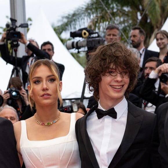 Tom Mercier, Adèle Exarchopoulos, Paul Kircher, Thomas Cailley - Montée des marches du film " Kaibutsu (Monster) " lors du 76ème Festival International du Film de Cannes, au Palais des Festivals à Cannes. Le 17 mai 2023 © Olivier Borde / Bestimage