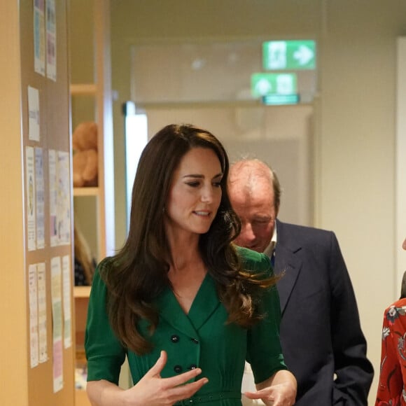 Catherine (Kate) Middleton, princesse de Galles,visite le Centre Anna Freud, un centre de recherche, de formation et de traitement sur la santé mentale des enfants à Londres, Royaume Uni, le 18 mai 2023. 