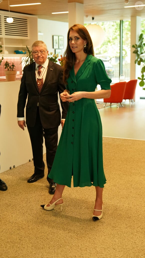 Catherine (Kate) Middleton, princesse de Galles,visite le Centre Anna Freud, un centre de recherche, de formation et de traitement sur la santé mentale des enfants à Londres, Royaume Uni, le 18 mai 2023. 