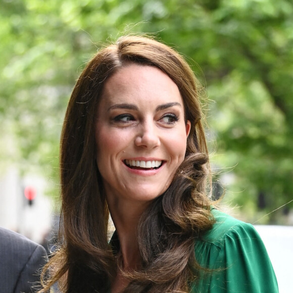Catherine (Kate) Middleton, princesse de Galles, arrive pour une visite au Centre Anna Freud, un centre de recherche, de formation et de traitement sur la santé mentale des enfants à Londres, Royaume Uni, le 18 mai 2023. 