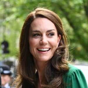 Catherine (Kate) Middleton, princesse de Galles, arrive pour une visite au Centre Anna Freud, un centre de recherche, de formation et de traitement sur la santé mentale des enfants à Londres, Royaume Uni, le 18 mai 2023. 