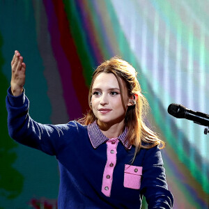 Exclusif - La chanteuse Angèle - Enregistrement de l'émission "Le gala des Pièces Jaunes, le concert événement" au Zenith de Paris, diffusée le 28 janvier sur France 2. Le 25 janvier 2023 © Dominique Jacovides / Bestimage 