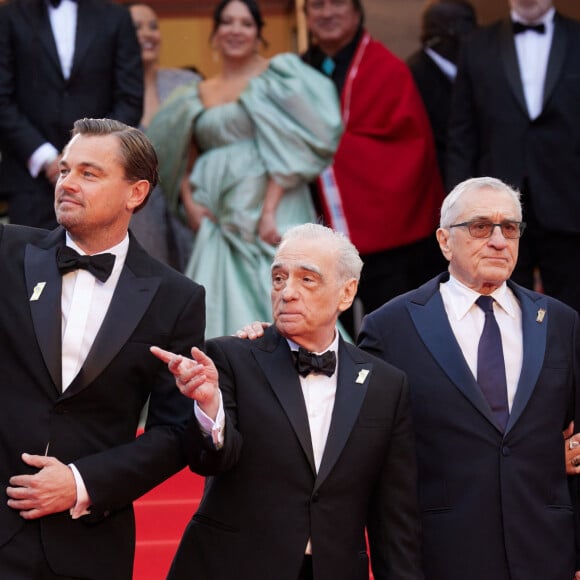 Leonardo DiCaprio, Martin Scorsese, Robert de Niro, Cara Jade Myers - Montée des marches du film " Killers of the flower moon " lors du 76ème Festival International du Film de Cannes, au Palais des Festivals à Cannes. Le 20 mai 2023 © Jacovides-Moreau / Bestimage