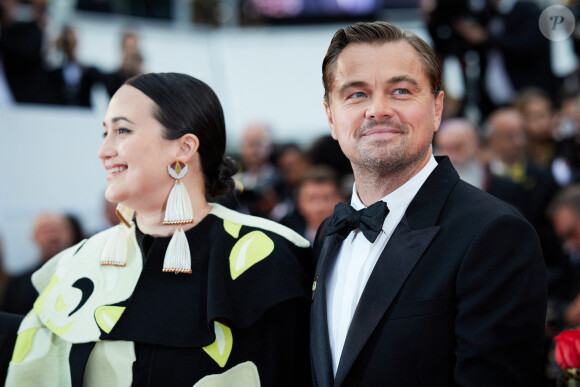 Lily Gladstone, Leonardo DiCaprio - Montée des marches du film " Killers of the flower moon " lors du 76ème Festival International du Film de Cannes, au Palais des Festivals à Cannes. Le 20 mai 2023 © Jacovides-Moreau / Bestimage 