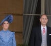 Une femme que son service de sécurité avait renversée le jour de la garden-party est décédée.
Sophie Rhys-Jones, duchesse d'Edimbourg et le prince Edward, duc d'Edimbourg lors d'une Garden Party au palais de Buckingham à Londres, Royaume Uni, le 9 mai 2023, pour célébrer le couronnement du roi et de la reine d'Angleterre. 