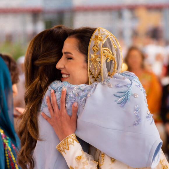 Dîner de pré-mariage du prince Hussein de Jordanie et de Rajwa al Saif, au palais royal à Amman (Jordanie), le 22 mai 2023. Le mariage du fils aîné du roi Abdallah II et de la reine Rania de Jordanie avec Rajwa al Saif, sera célébré le 1er juin 2023. 