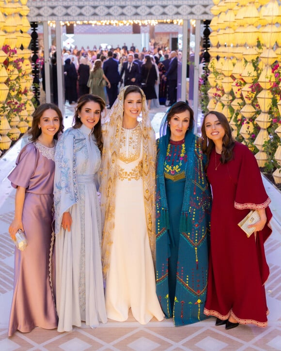 Dîner de pré-mariage du prince Hussein de Jordanie et de Rajwa al Saif, au palais royal à Amman (Jordanie), le 22 mai 2023. Le mariage du fils aîné du roi Abdallah II et de la reine Rania de Jordanie avec Rajwa al Saif, sera célébré le 1er juin 2023. 