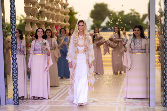Dîner de pré-mariage du prince Hussein de Jordanie et de Rajwa al Saif, au palais royal à Amman (Jordanie), le 22 mai 2023. Le mariage du fils aîné du roi Abdallah II et de la reine Rania de Jordanie avec Rajwa al Saif, sera célébré le 1er juin 2023. 