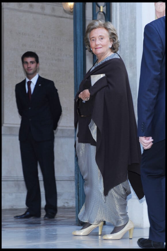Bernadette Chiract au mariage de Salma Hayek et François Henri Pinault