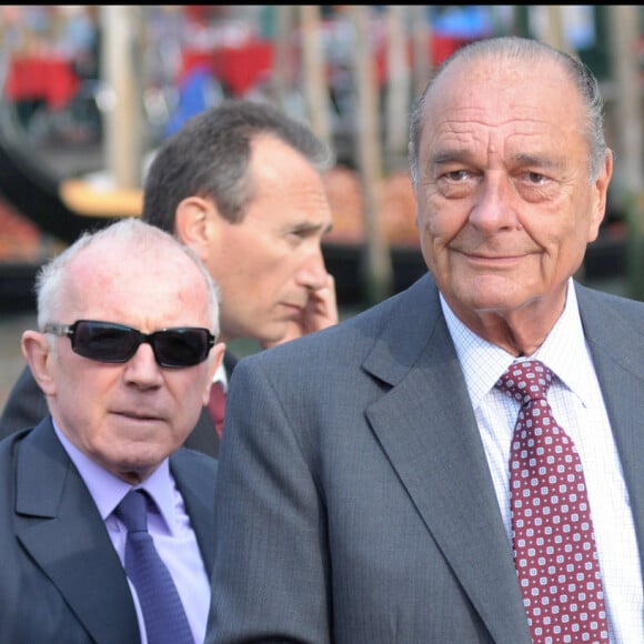 Jacques Chirac au mariage de Salma Hayek et François Henri Pinault