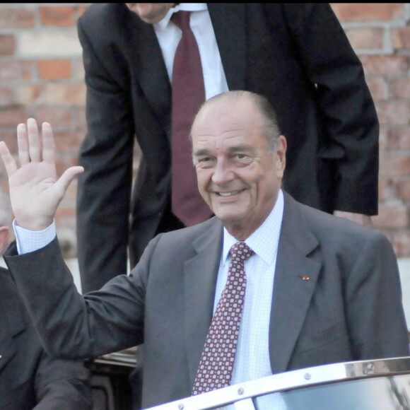 Jacques Chirac et François Pinault au mariage de Salma Hayek et François Henri Pinault