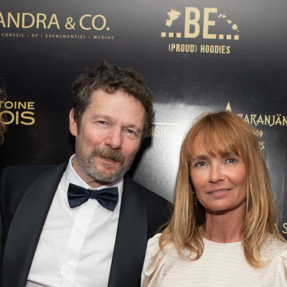 Exclusif - Samuel Kircher, Jérôme Kircher, Axelle Laffont et son compagnon Romain Sichez - Soirée à la suite Sandra & Co lors du 76ème Festival International du Film de Cannes le 25 mai 2023. © Aurelio Stella/Bestimage 