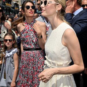 India Casiraghi, Charlotte Casiraghi, Beatrice Borromeo - La famille princière de Monaco lors du 80ème Grand Prix de Monaco de Formule 1 à Monaco le 28 mai 2023. © Bruno Bebert/Bestimage 