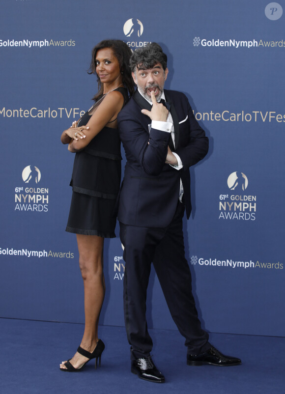 Stéphane Plaza et Karine le Marchand - Cérémonie de clôture du 61ème Festival de Télévision de Monte Carlo le 21 juin 2022. © Denis Guignebourg/Bestimage 