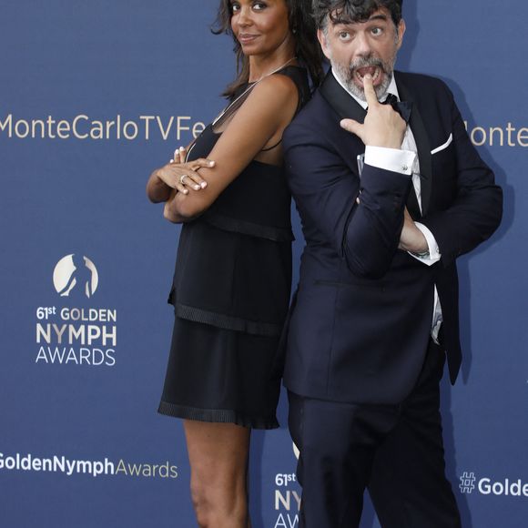Stéphane Plaza et Karine le Marchand - Cérémonie de clôture du 61ème Festival de Télévision de Monte Carlo le 21 juin 2022. © Denis Guignebourg/Bestimage