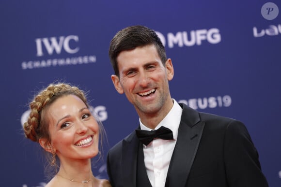 "Le Kosovo, c'est le coeur de la Serbie ! Stop à la violence", a écrit Novak Djokovic
Novak Djokovic et sa femme Jelena Ristic lors de la soirée des "Laureus World sports Awards" à Monaco, le 18 février, 2019. © Claudia Albuquerque/Bestimage