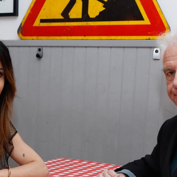 Exclusif - Fabienne Carat, Jacky Jakubowicz - Enregistrement de l'émission "Jacky aux platines" au théâtre Clavel à Paris, présentée par J.Jakubowicz et diffusée le 27 mai sur 20 Minutes TV © Christophe Clovis / Bestimage 