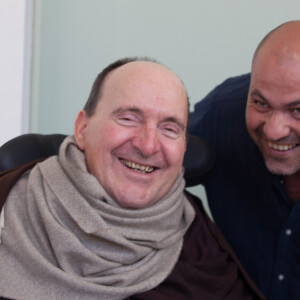 Philippe Pozzo di Borgo et son auxiliaire de vie, Abdel Yasmin Sellou à Toulouse, le 12 octobre 2014
© Gilles Bouquillon / Bestimage