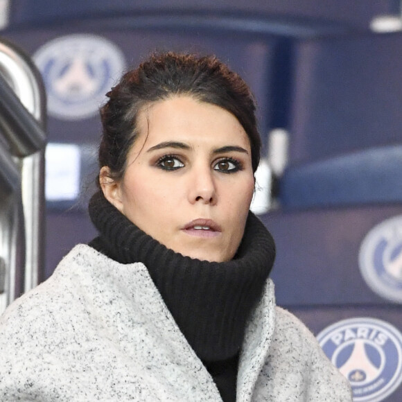 Karine Ferri - Karine Ferri encourage son compagnon Yoann Gourcuff lors du match Psg-Rennes au Parc des Princes à Paris le 6 novembre 2016. (victoire 4-0 du Psg) © Pierre Perusseau/Bestimage