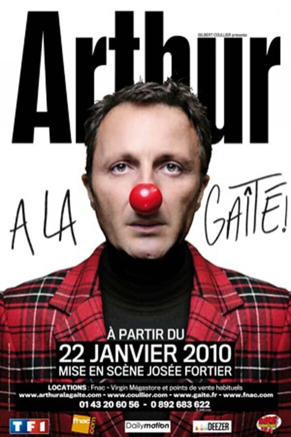 Arthur à la Gaîté Montparnasse, jusqu'au 3 avril 2010 !