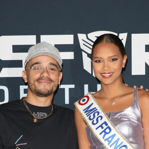 Mister V et Indira Ampiot (Miss France 2023) - Première du film "Transformers: Rise of the Beasts" au cinéma Le Grand Rex à Paris le 6 juin 2023. © ©oadic Guirec/Bestimage