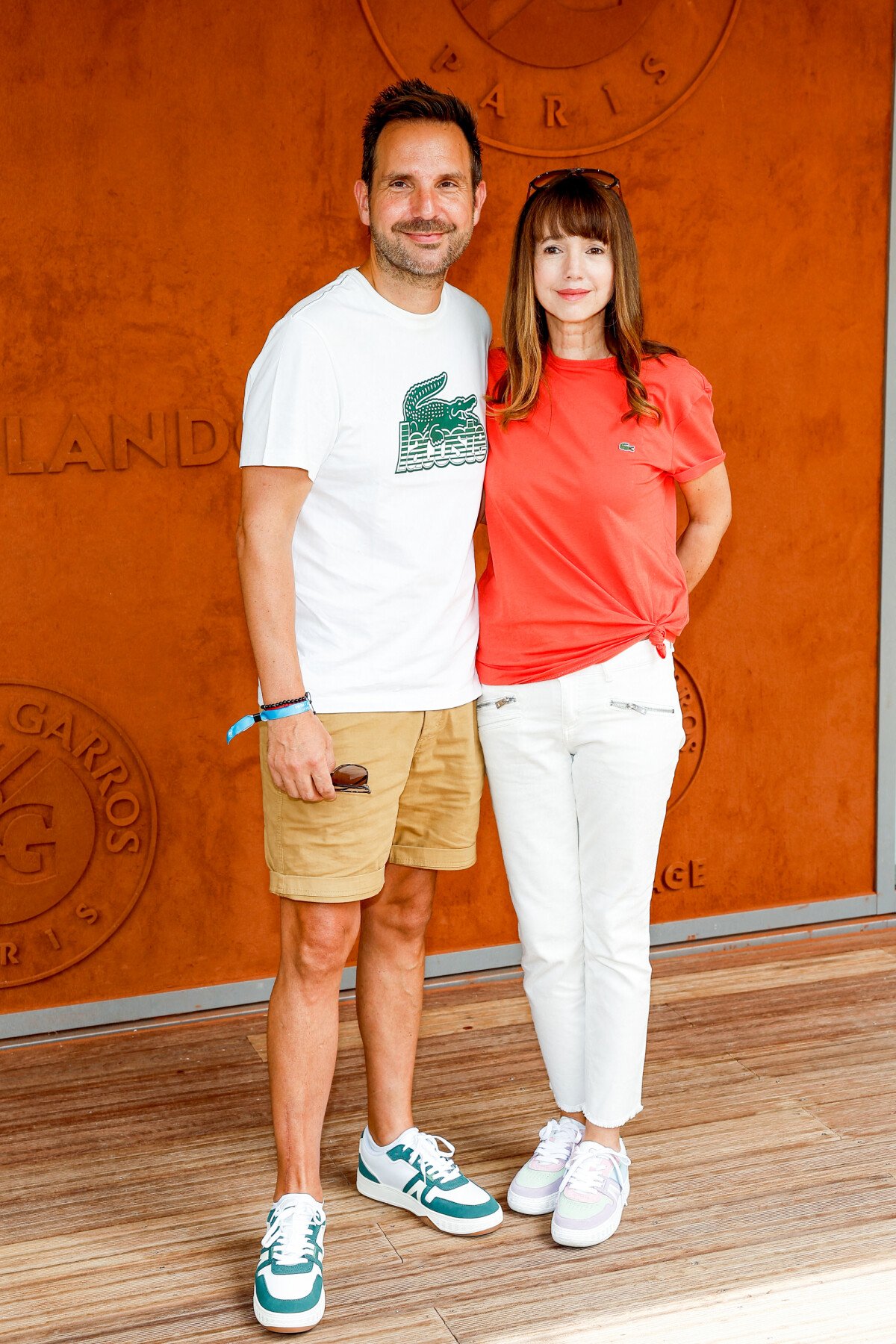 Photo : Christophe Michalak et sa femme Delphine McCarty au village