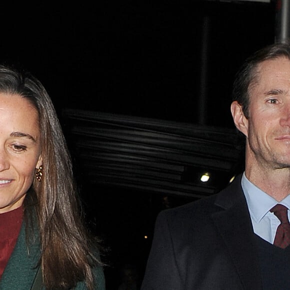 Pippa Middleton et son mari James Matthews se rendent à l'église St-Luke à Londres, le 4 décembre 2019. 